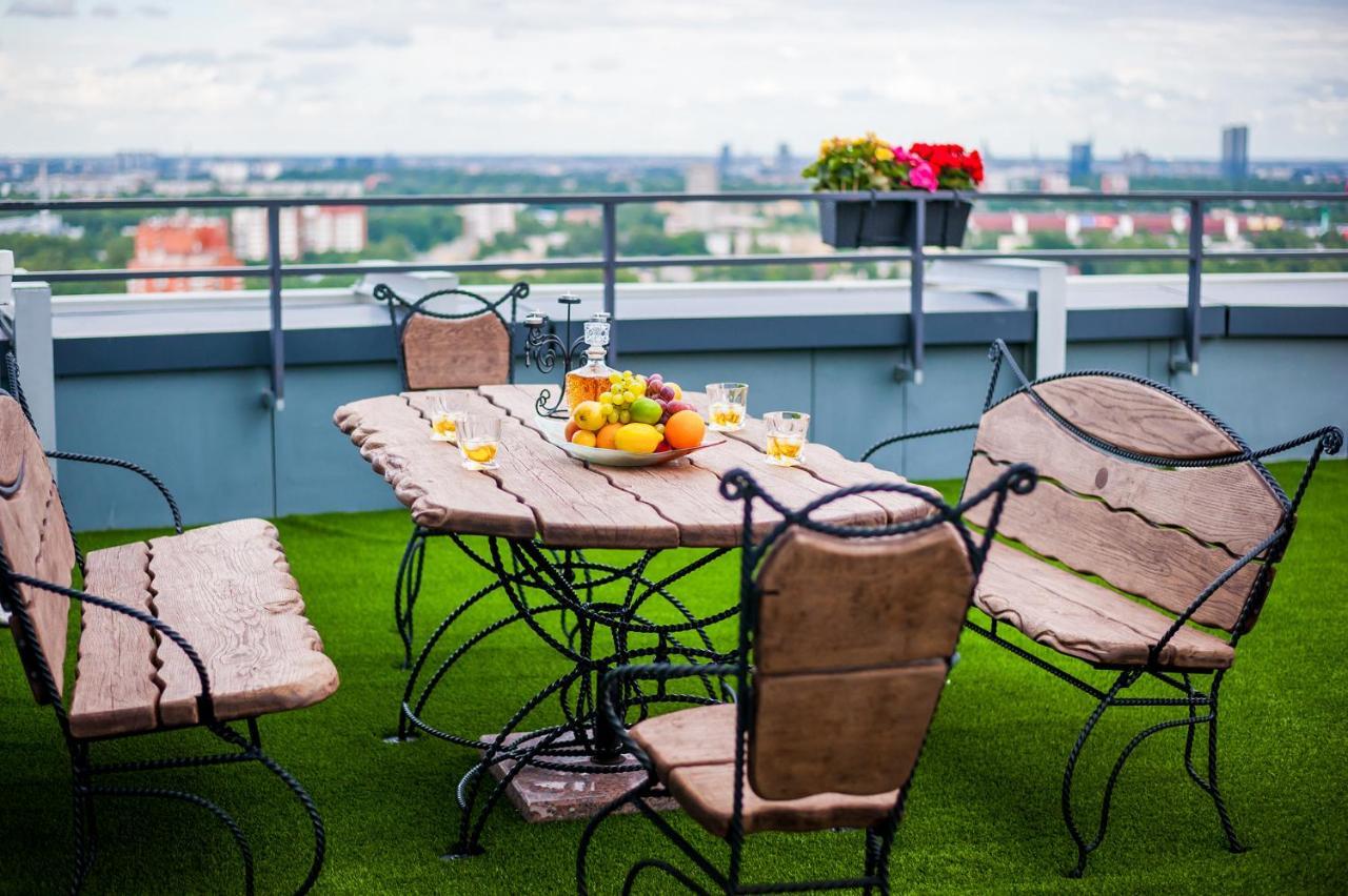 Skyhouse Riga Amazing Penthouse And Spa Bagian luar foto